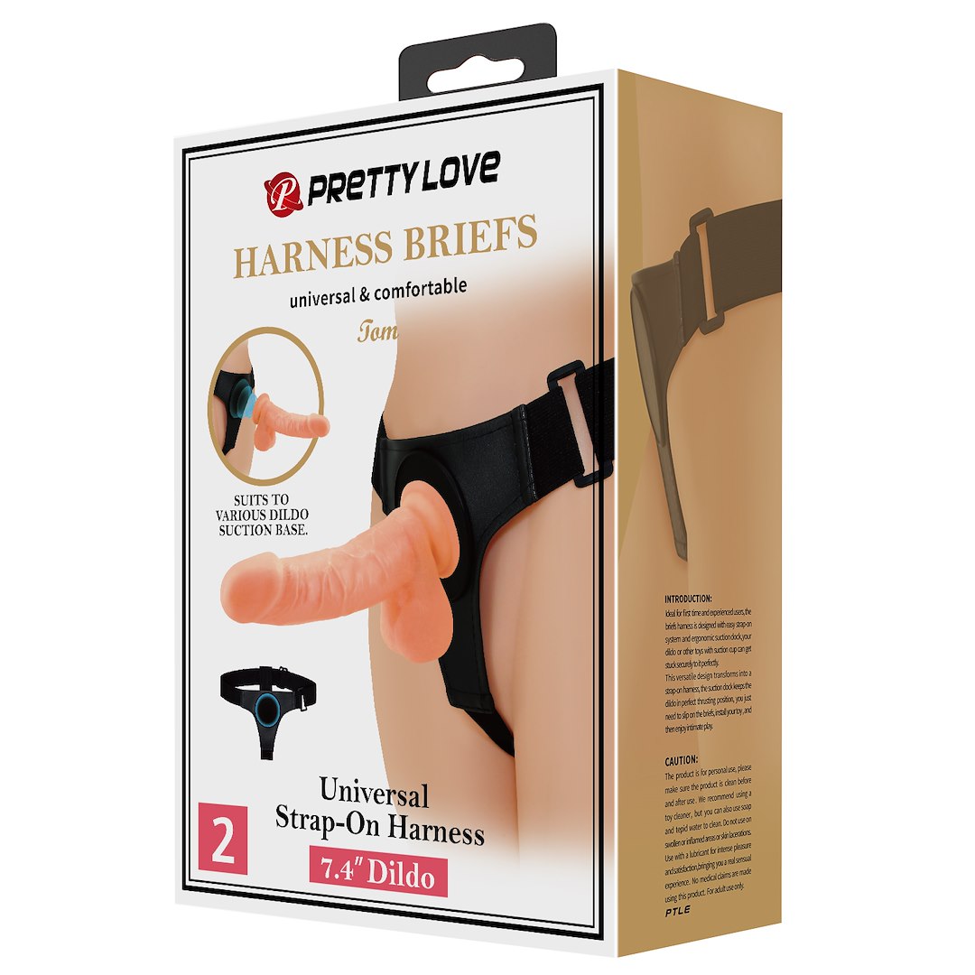 STRAP ON PRETTY LOVE HARNESS BRIEFS TOM