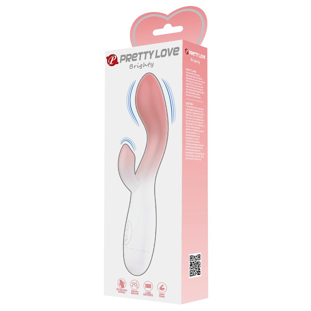 WIBRATOR PRETTY LOVE BRIGHTY WHITE-PINK
