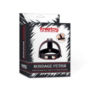 OBROŻA TSTYLE LEATHER COCKRING WITH BALL DIVIDER