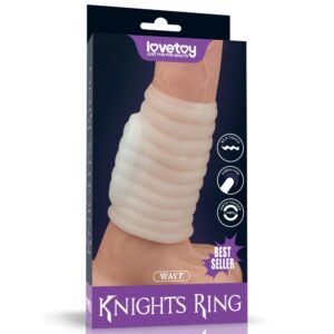 PIERŚCIEŃ NAKŁADKA VIBRATING WAVE KNIGHTS RING (WHITE)