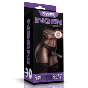 EASY STRAP ON SET 7.5'' BLACK