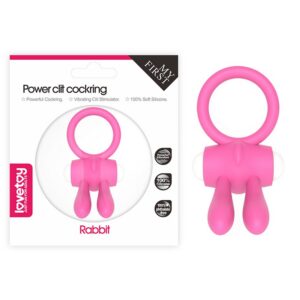 PIERŚCIEŃ POWER CLIT SILICONE COCKRING RÓŻOWY
