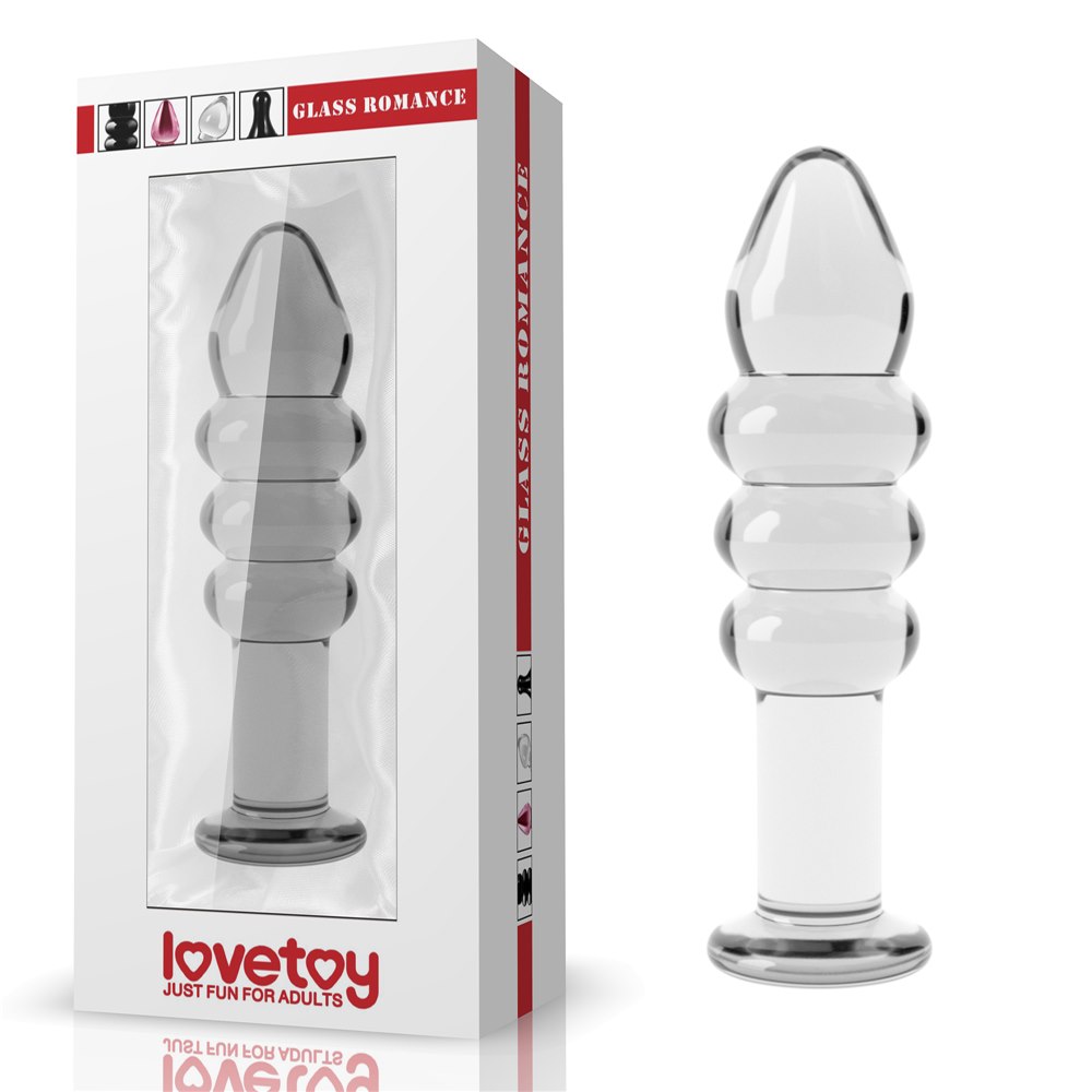 KOREK ANALNY 5.5" GLASS ROMANCE PRZEZROCZYSTY