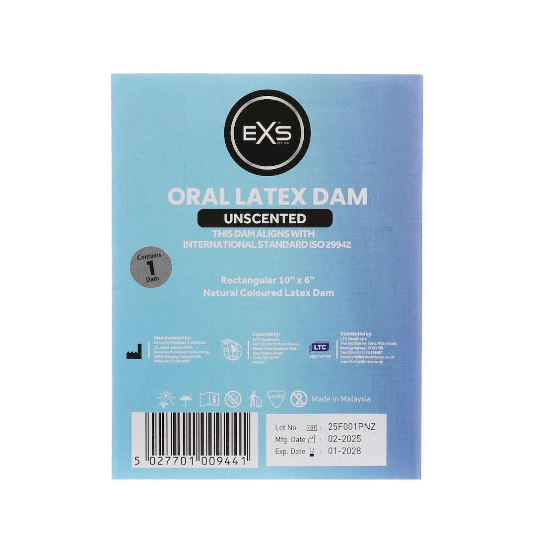 PREZERWATYWY DO SEKSU ORALNEGO EXS ORAL DAM UNSCENTED