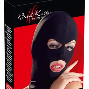 BIELIZNA BDSM HEAD MASK EYES & MOUTH BK