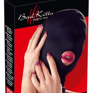BIELIZNA BDSM HEAD MASK MOUTH BLACK BK