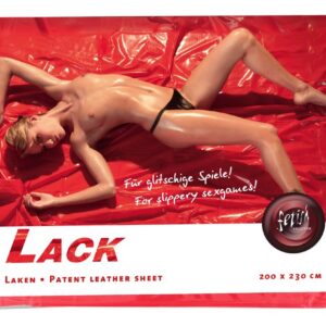 BIELIZNA BDSM VINYL BED SHEET RED 200X230CM