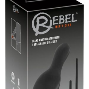 DILATOR GLANS VIBRATOR WITH 3 ATTACHABLE DILATORS