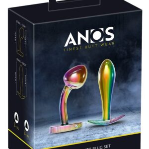 METAL BUTT PLUG SET IN RAINBOW COLOURS