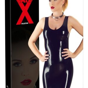 SUKIENKA LATEX MINI DRESS S