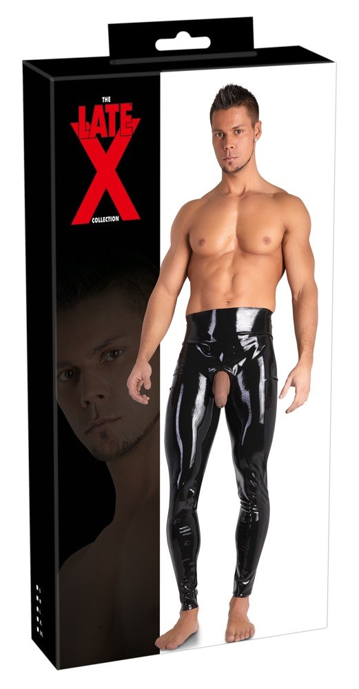 LEGGINSY MEN'S LATEX LEGGINGS L