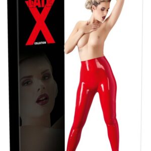 BIELIZNA BDSM LATEX LEGGINGS RED L