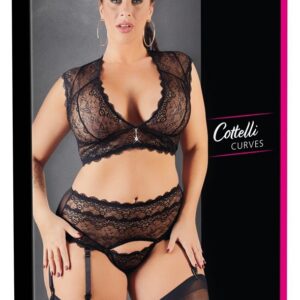 ZESTAW LACE SET BLACK 2XL