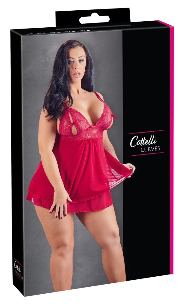 KOSZULKA BABYDOLL RED 4XL