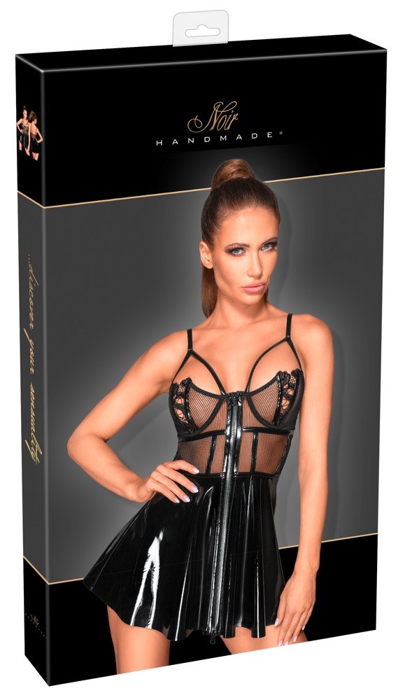 STRÓJ VINYL MINI DRESS XL