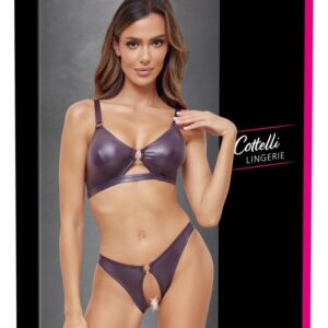 ZESTAW BIELIZNY BRA AND BRIEFS PURPLE S