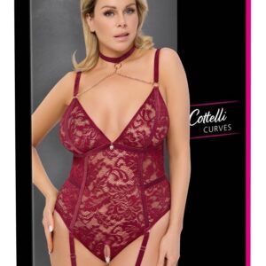 CROTCHLESS BODY RED 2XL