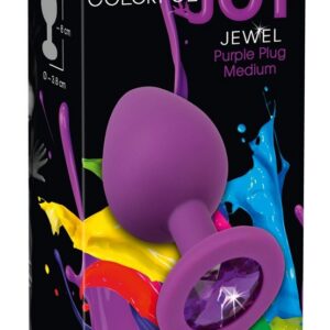 KOREK ANALNY COLORFUL JOY JEWEL PURPLE PLUG