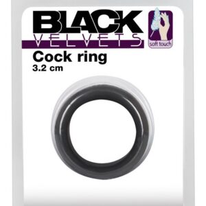 BLACK VELVETS COCK RING 3.2 CM