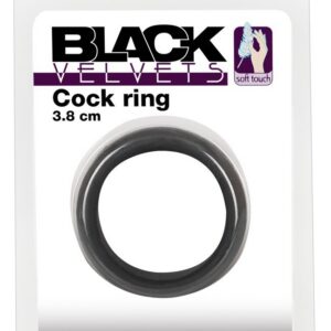 BLACK VELVETS COCK RING 3.8 CM