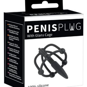 DILATOR PENIS PLUG WITH GLANS CAGE