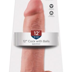 DILDO KING COCK BALLS 12INCH 30.5CM