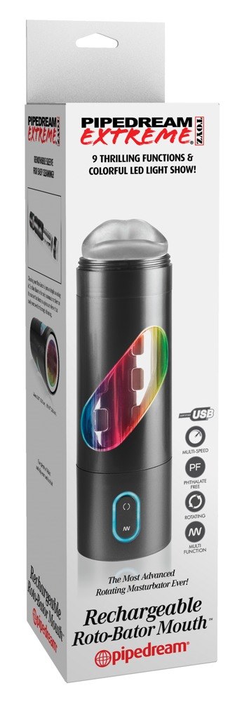 MASTURBATOR RECHARGEABLE ROTO-BATOR MOUTH
