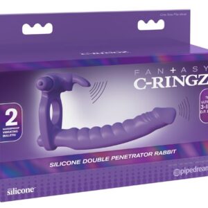 SILICONE DOUBLE PENETRATOR RABBIT