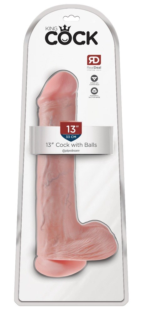 13" COCK WITH BALLS