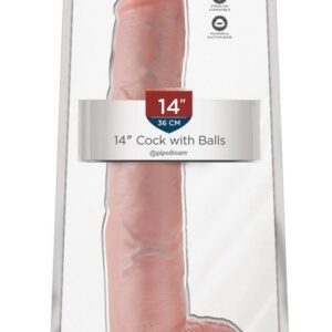 King Cock 14" Cock with Balls