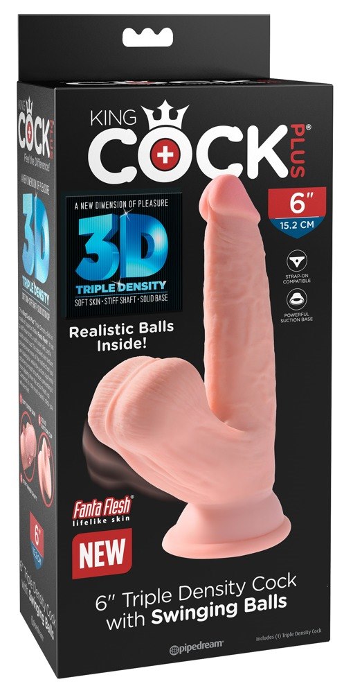 TRIPLE DENSITY COCK WITH SWINGING BALLS