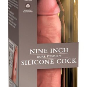 9" DUAL DENSITY SILICONE COCK