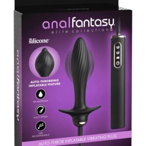 AUTO-THROB INFLATABLE VIBRATING PLUG